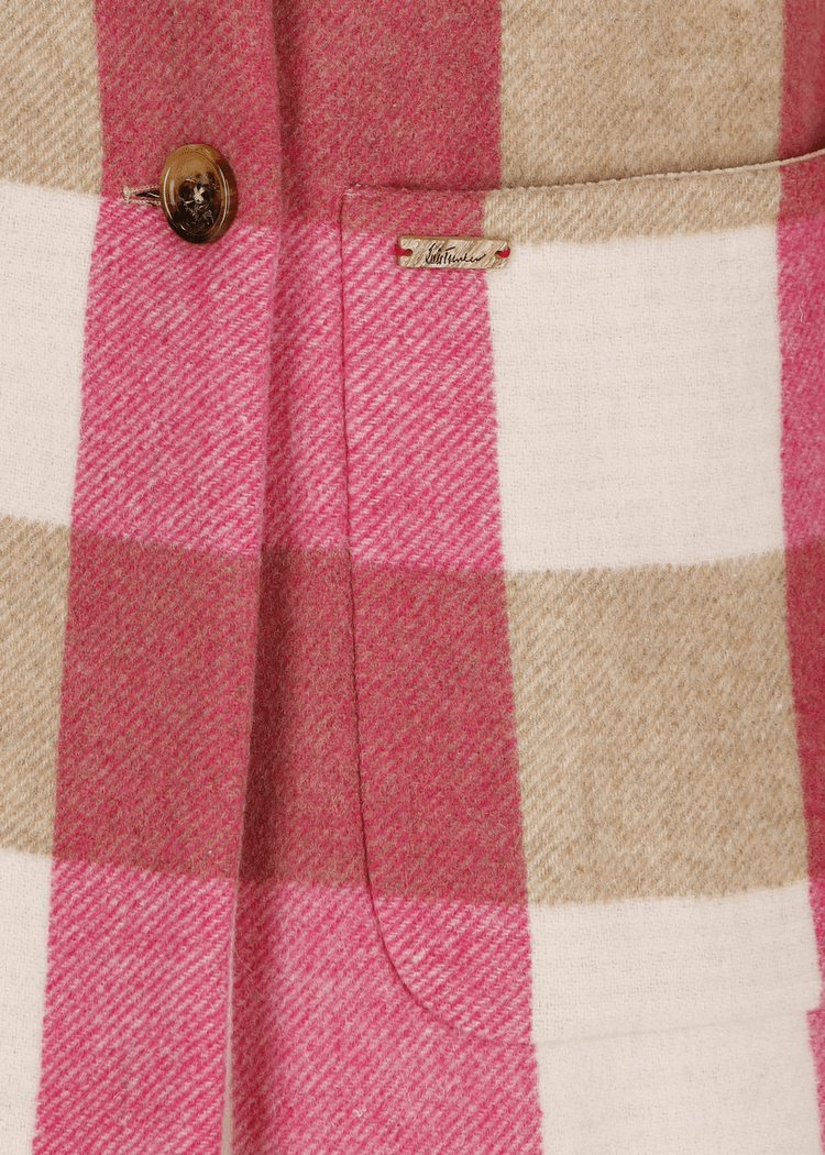 Luis Trenker Cappotto Con Motivo A Quadri Modello Lualissa