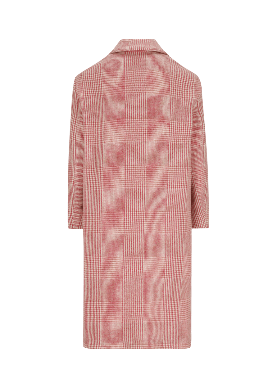 Luis Trenker Cappotto Con Motivo Pied-de-poule Modello Lualissa