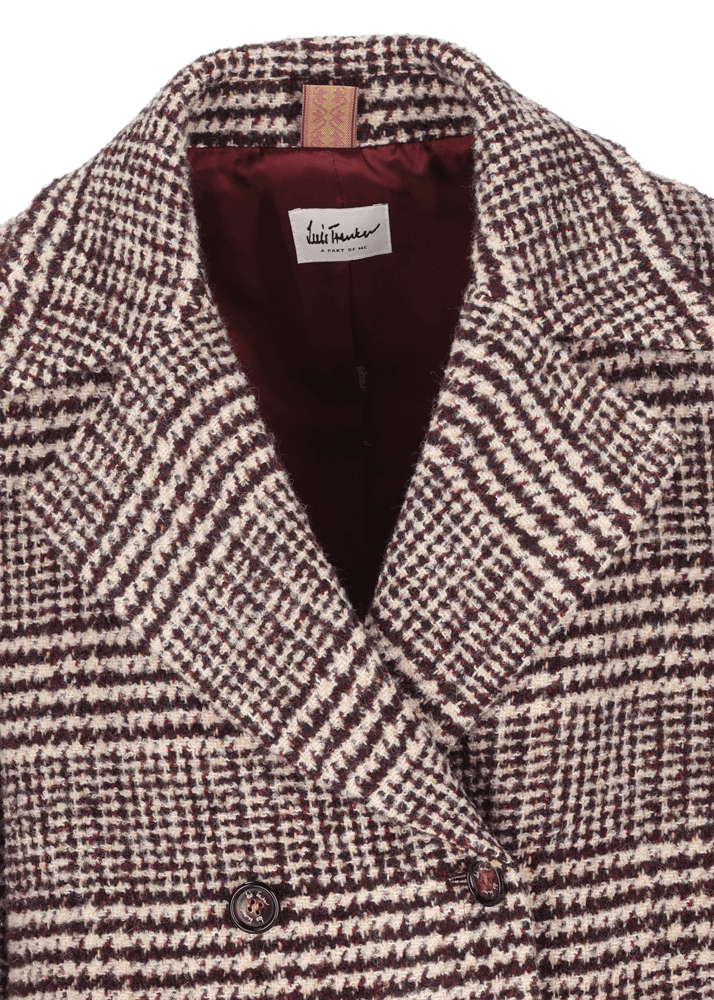 Luis Trenker Cappotto Con Motivo Principe Di Galles Lumarta