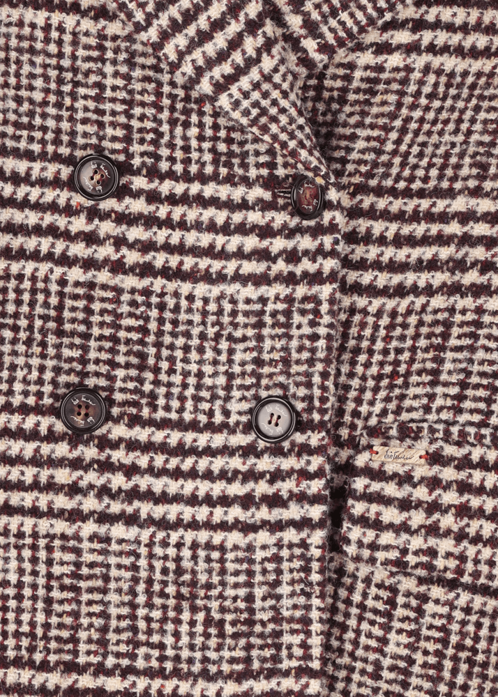 Luis Trenker Cappotto Con Motivo Principe Di Galles Lumarta