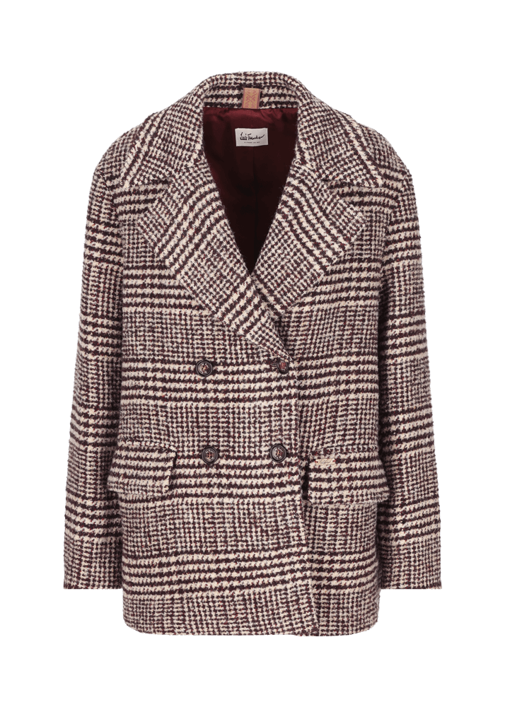 Luis Trenker Cappotto con motivo Principe di Galles Lumarta