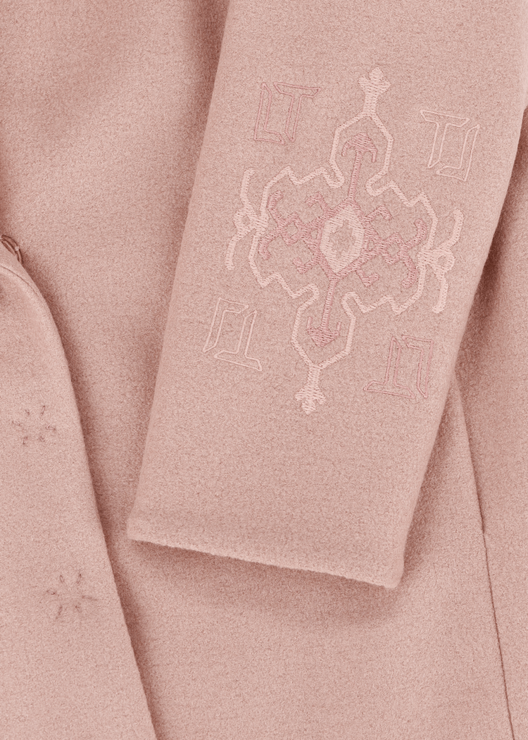 Luis Trenker Cappotto In Lana Cotta Con Collo Di Pelliccia Modello Lufrida