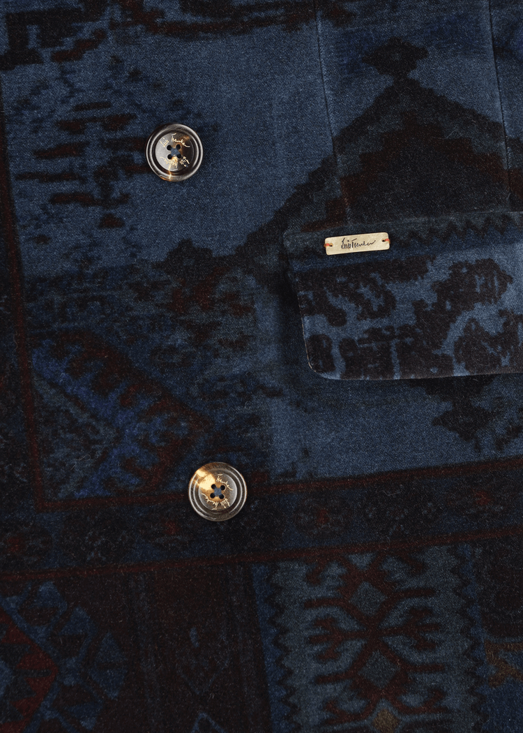 Luis Trenker Cappotto In Velluto Con Collo In Pelliccia Modello Lusamir