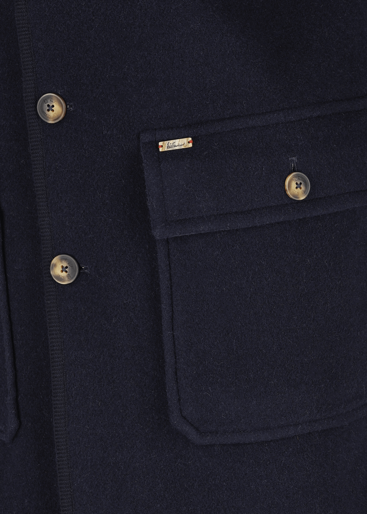 Luis Trenker Cappotto Lavorato A Maglia Modello Luenrico