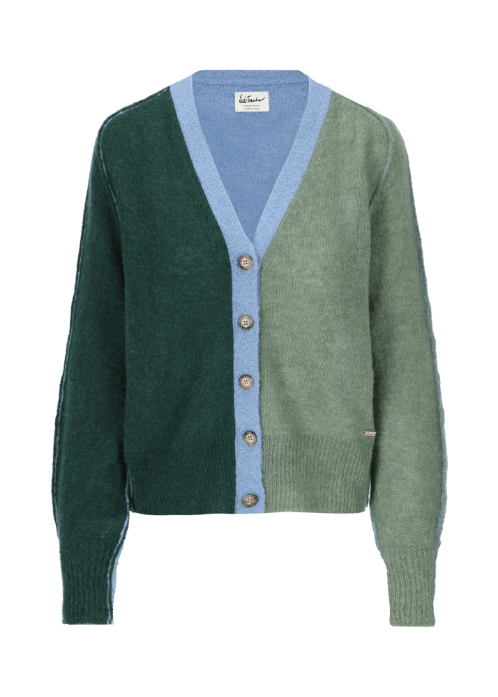 Luis Trenker Cardigan Con Effetto Color Block Luwadia