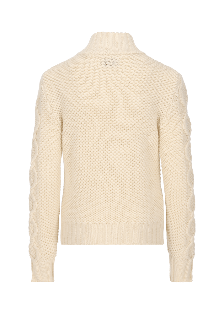 Luis Trenker Cardigan Con Mix Di Motivi Lavorati A Maglia Lualba