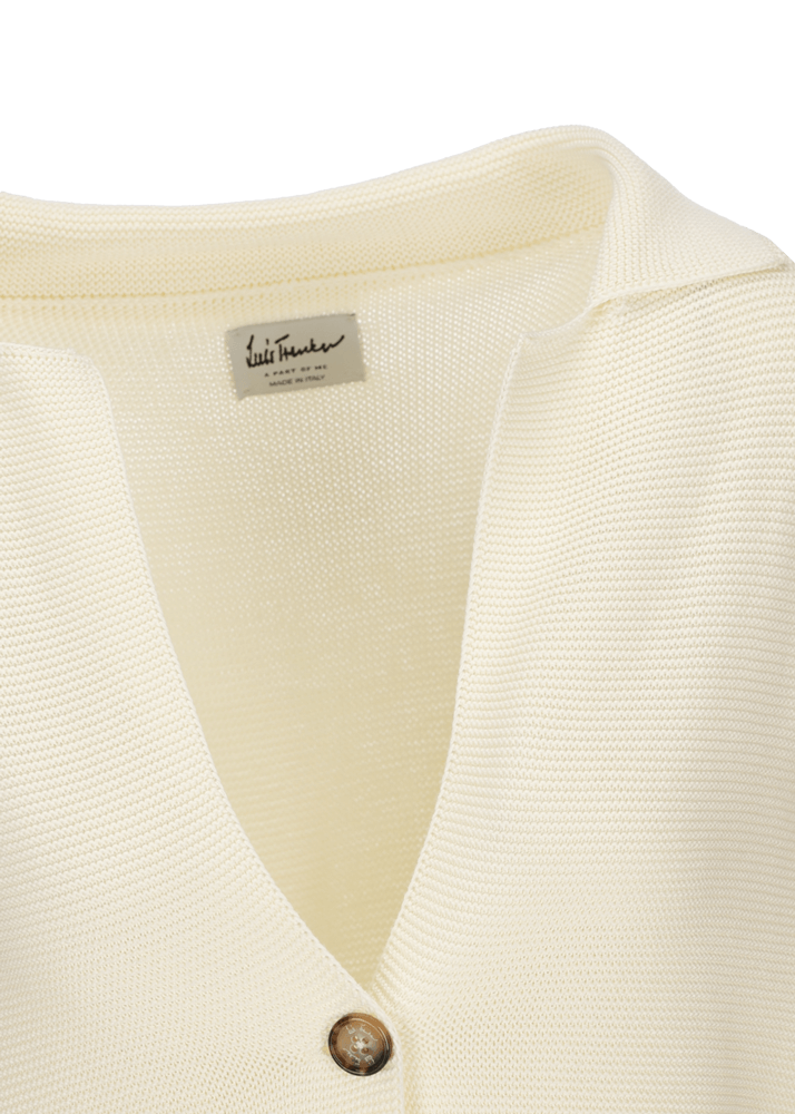 Luis Trenker Cardigan In Maglia Con Profondo Scollo A V Modello Lualice