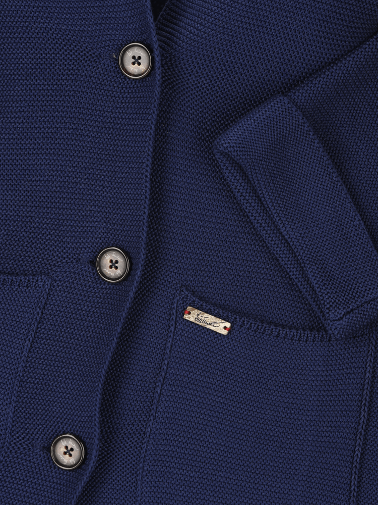 Luis Trenker Cardigan In Maglia Con Profondo Scollo A V Modello Lualice