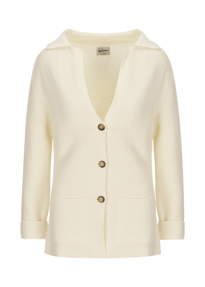Luis Trenker Cardigan in maglia con profondo scollo a V modello Lualice