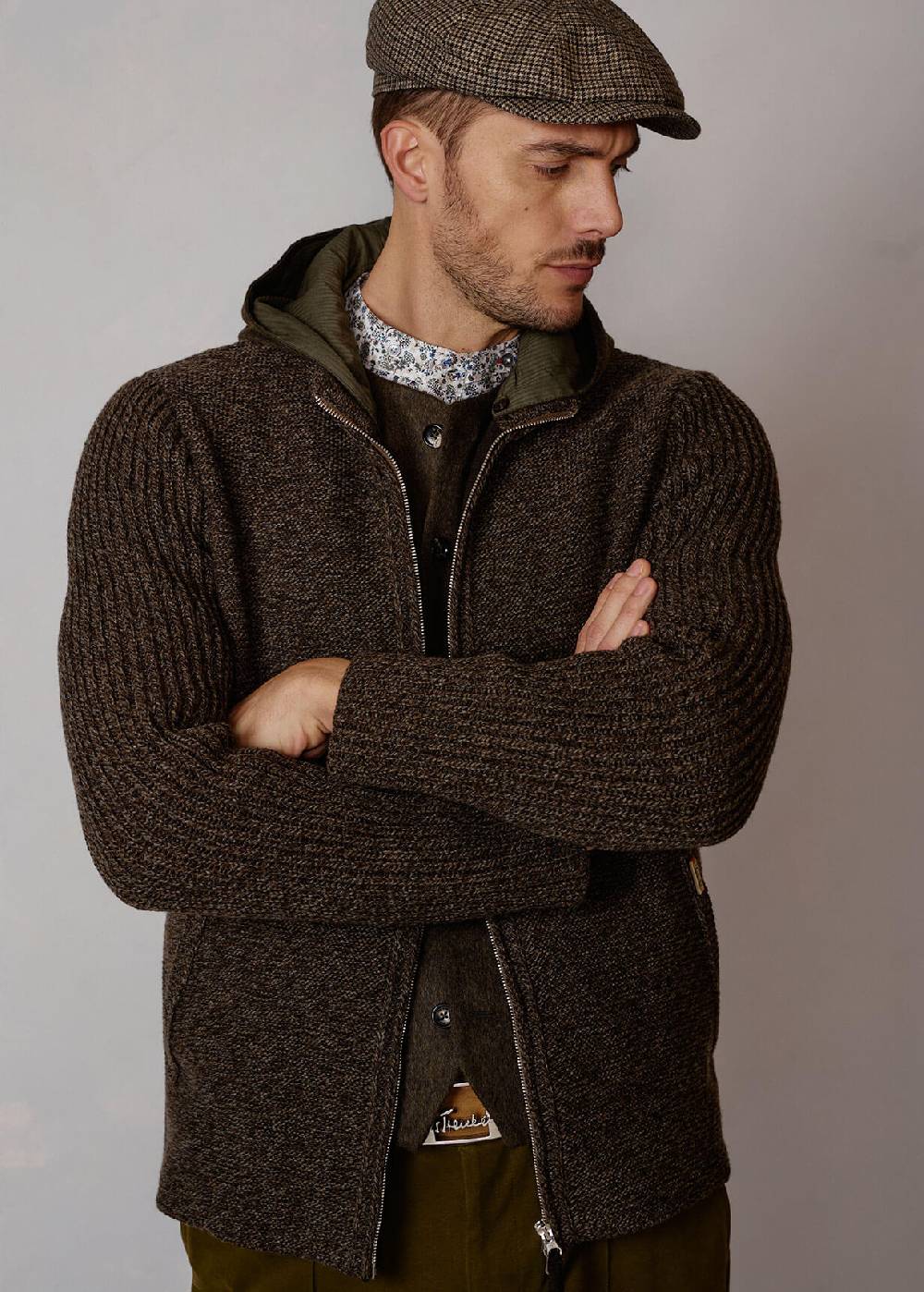 Luis Trenker Cardigan In Misto Lana Merino Luwallace