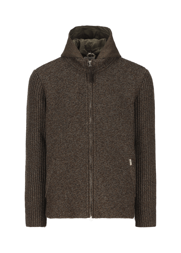 Luis Trenker Cardigan In Misto Lana Merino Luwallace