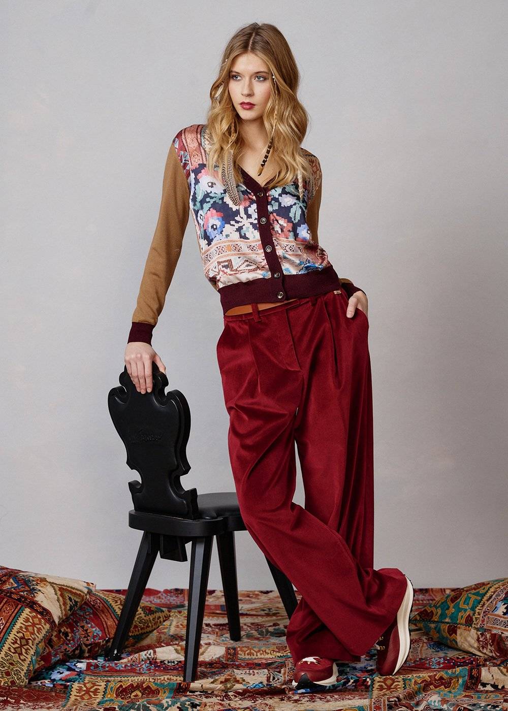 Luis Trenker Cardigan in un mix di materiali modello Luwaynet