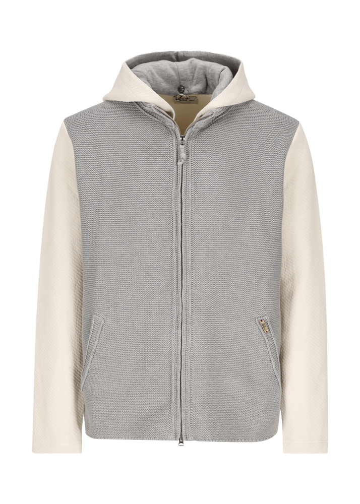 Luis Trenker Cardigan lavorato a maglia con cappuccio Luwallace