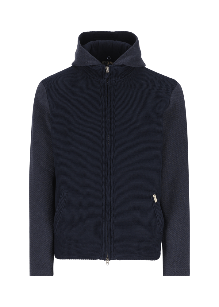 Luis Trenker Cardigan lavorato a maglia con cappuccio Luwallace