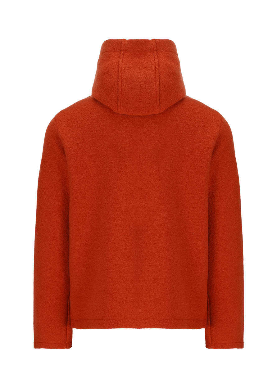 Luis Trenker Cardigan Lavorato A Maglia Con Cappuccio Modello Luwallace