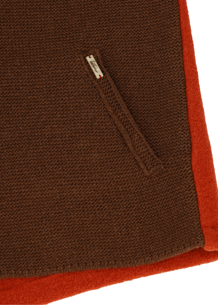 Luis Trenker Cardigan Lavorato A Maglia Con Cappuccio Modello Luwallace