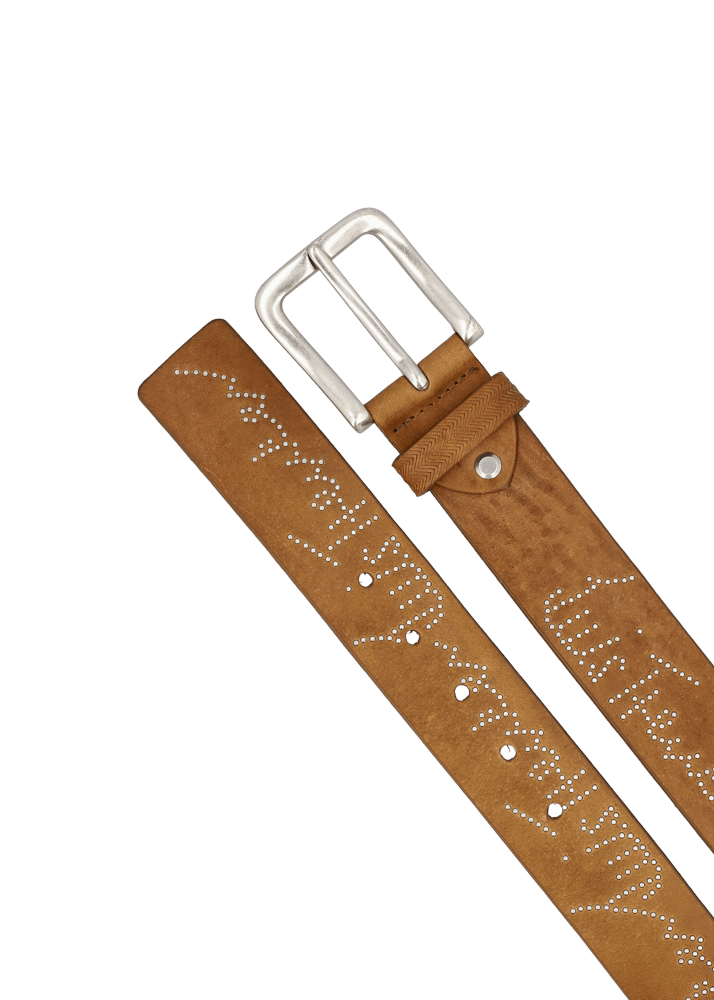 Luis Trenker Cintura In Pelle Con Borchie Modello Lufabian