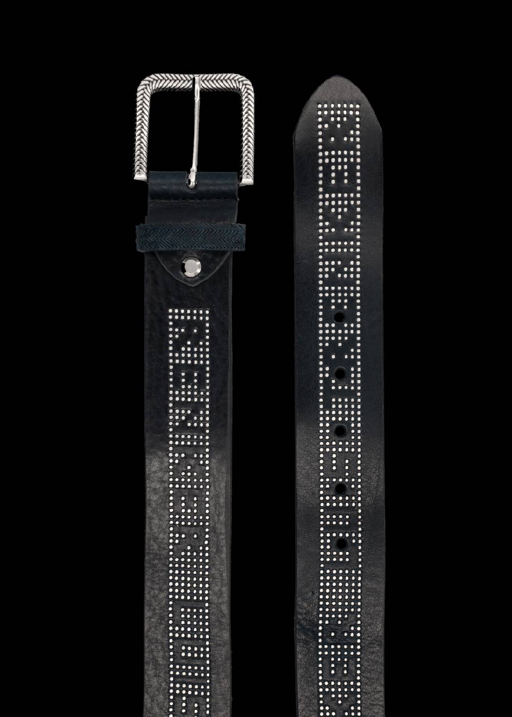 Luis Trenker Cintura In Pelle Con Borchie Modello Lufabian