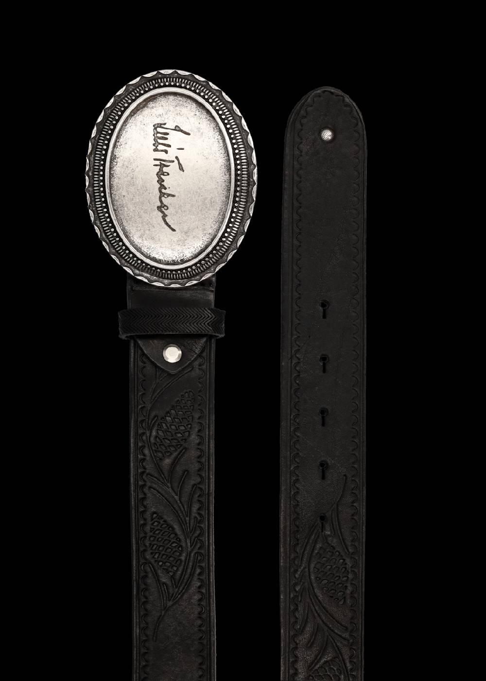 Luis Trenker Cintura In Pelle Con Stampa In Rilievo Modello Lufan