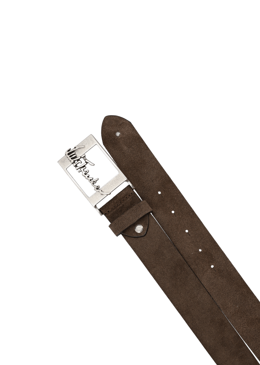 Luis Trenker Cintura In Pelle Scamosciata Modello Lufranco