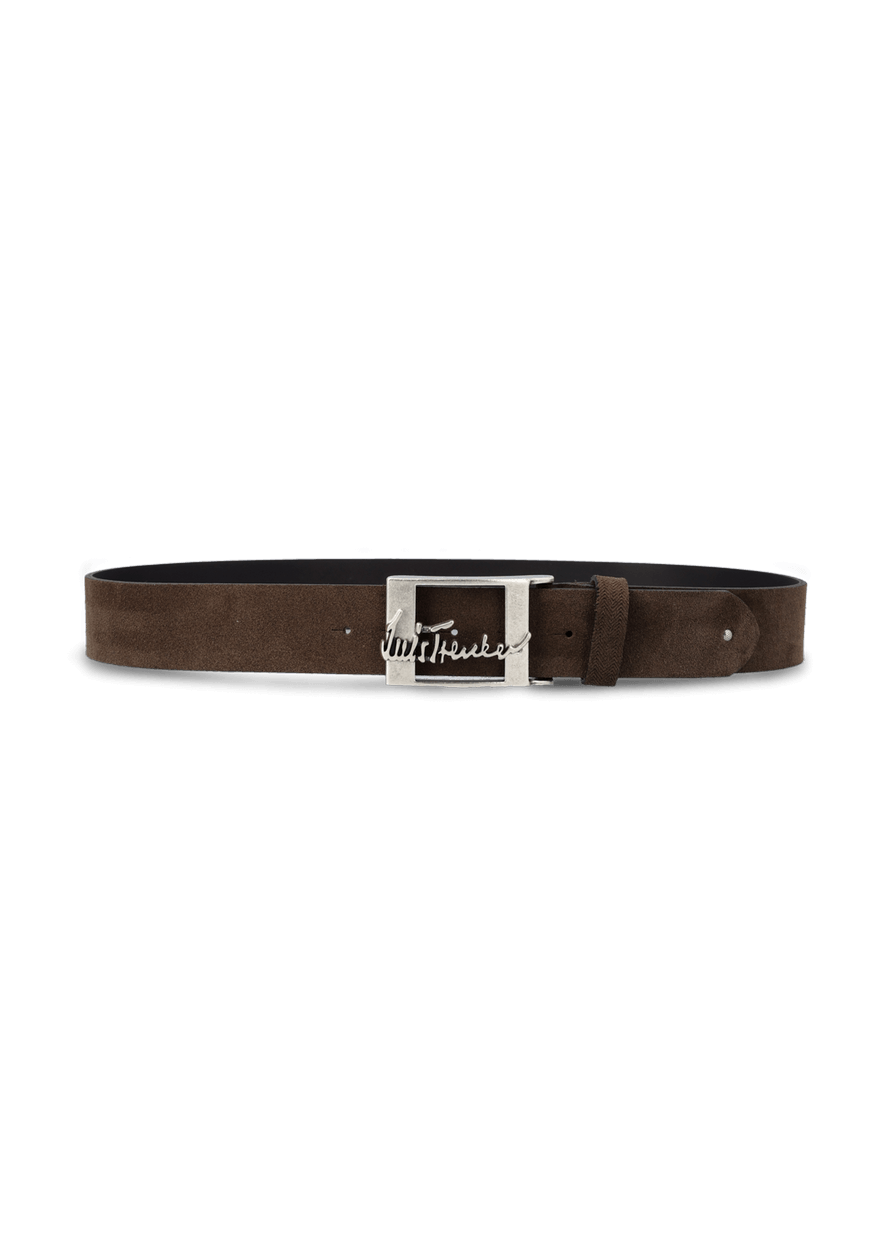 Luis Trenker Cintura in pelle scamosciata modello Lufranco