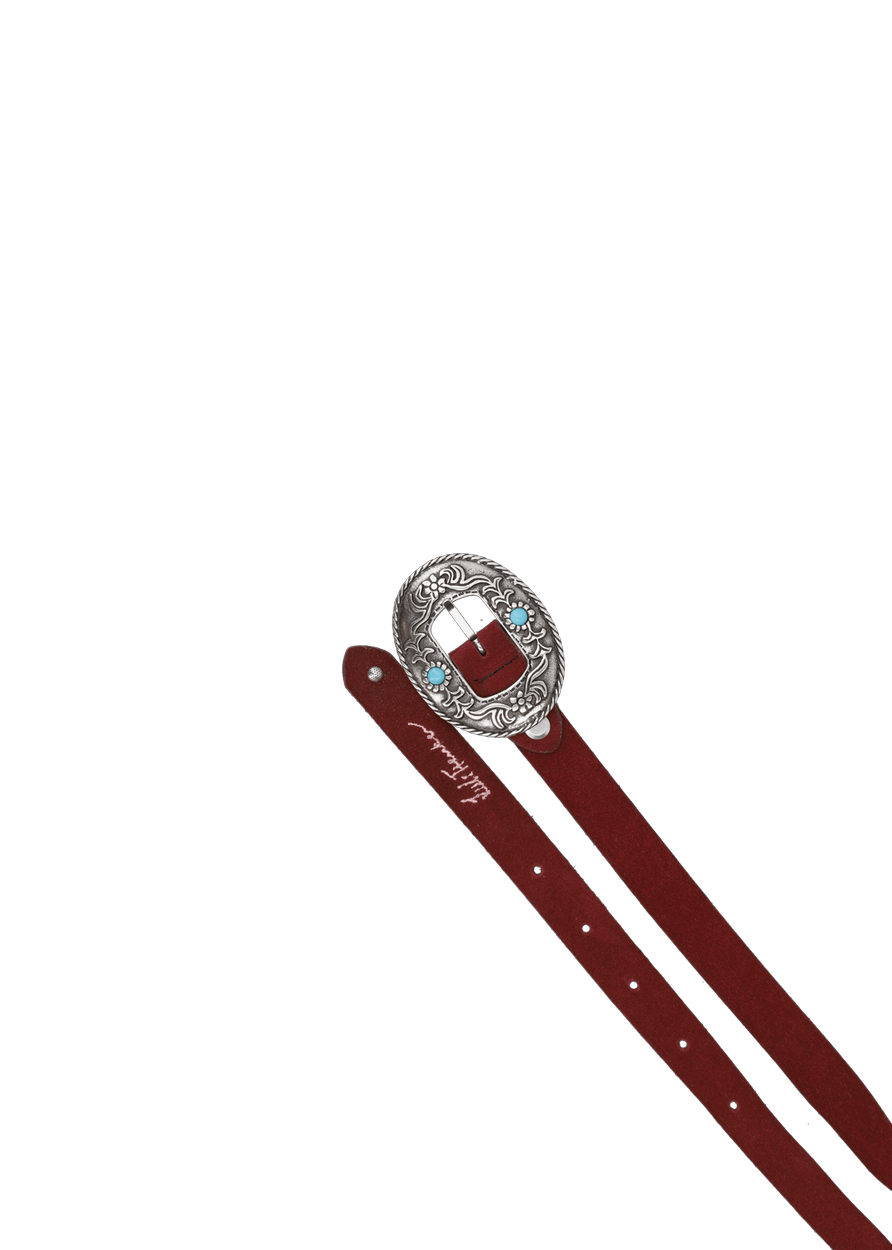 Luis Trenker Cintura In Pelle Scamosciata Modello Lufrisa