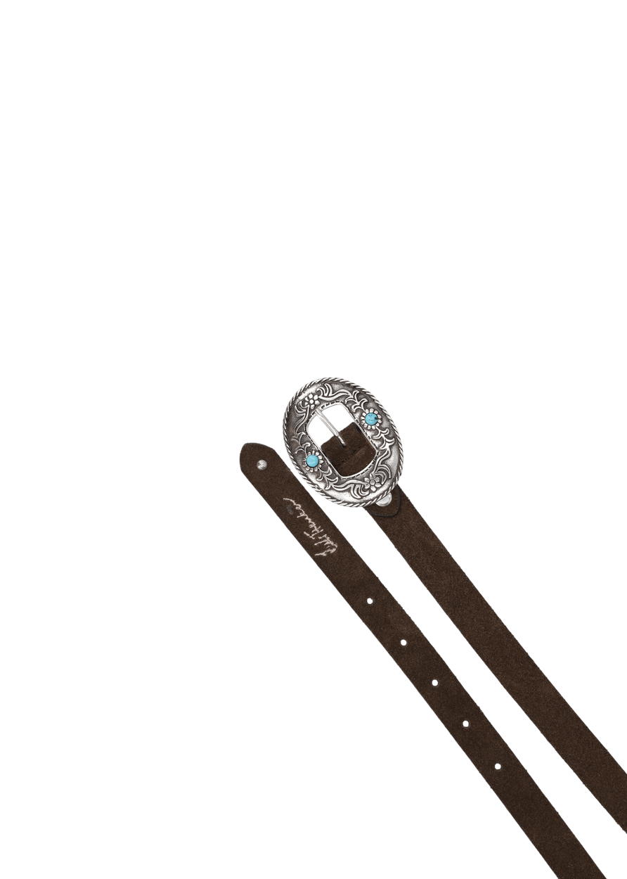 Luis Trenker Cintura In Pelle Scamosciata Modello Lufrisa