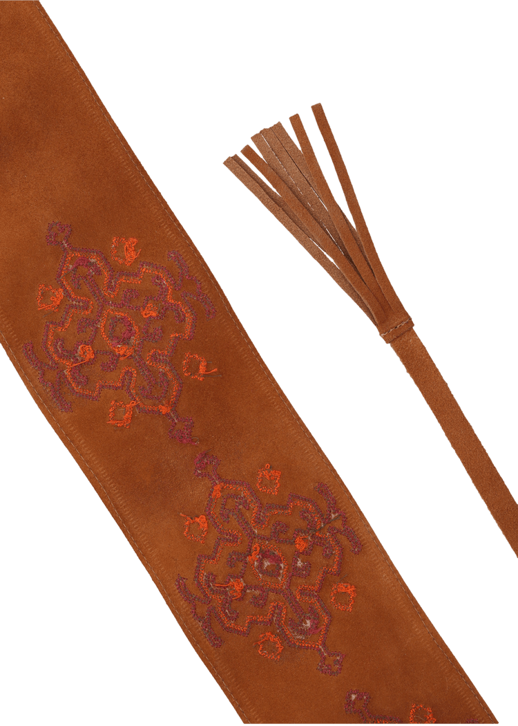 Luis Trenker Cintura In Pelle Scamosciata Modello Luobi