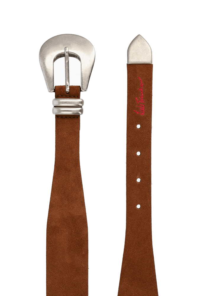 Luis Trenker Cintura In Pelle Scamosciata Modello Lusta