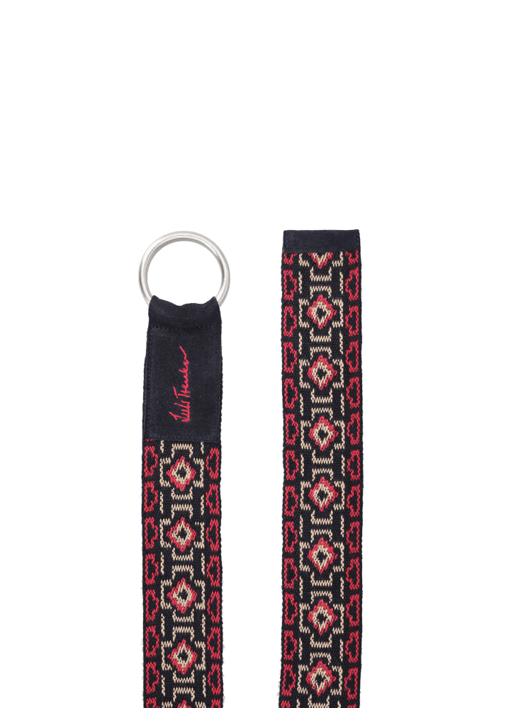 Luis Trenker Cintura In Tessuto E Pelle Scamosciata Modello Luvicta