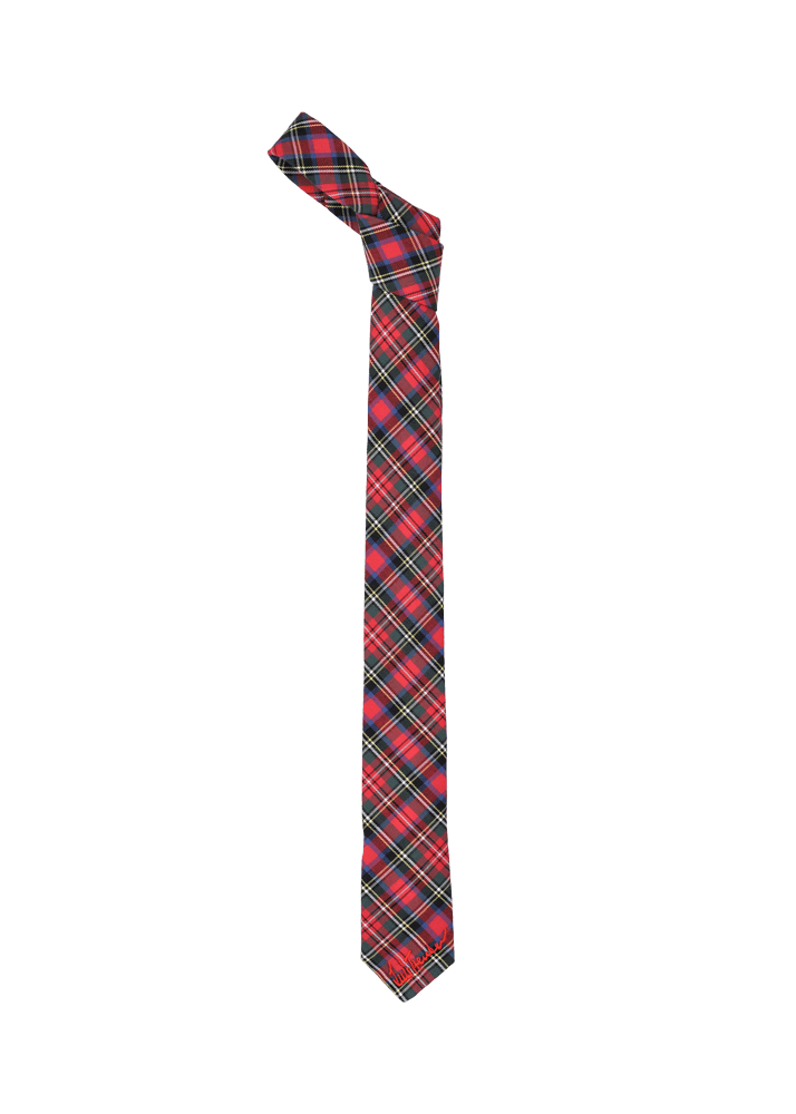 Luis Trenker Cravatta con motivo a quadri Luachille