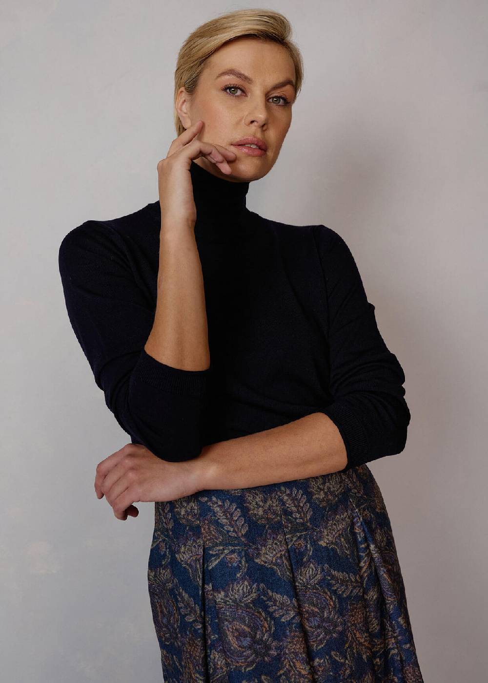 Luis Trenker Dolcevita In Lana Merino Modello Luwilma