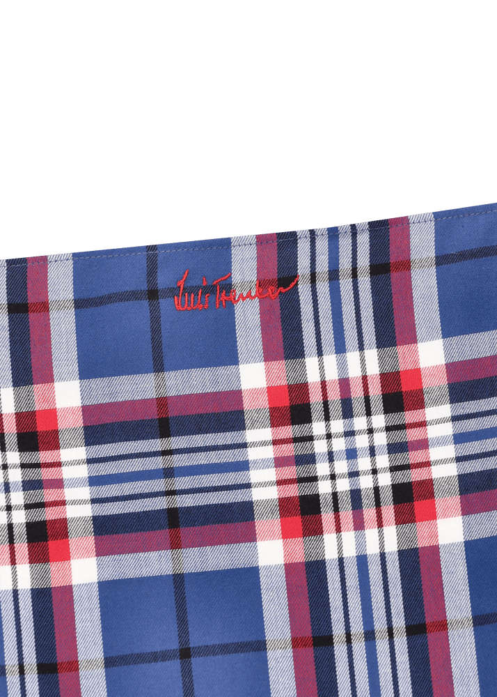 Luis Trenker Fazzoletto Da Taschino Con Motivo A Quadri Luedelbert