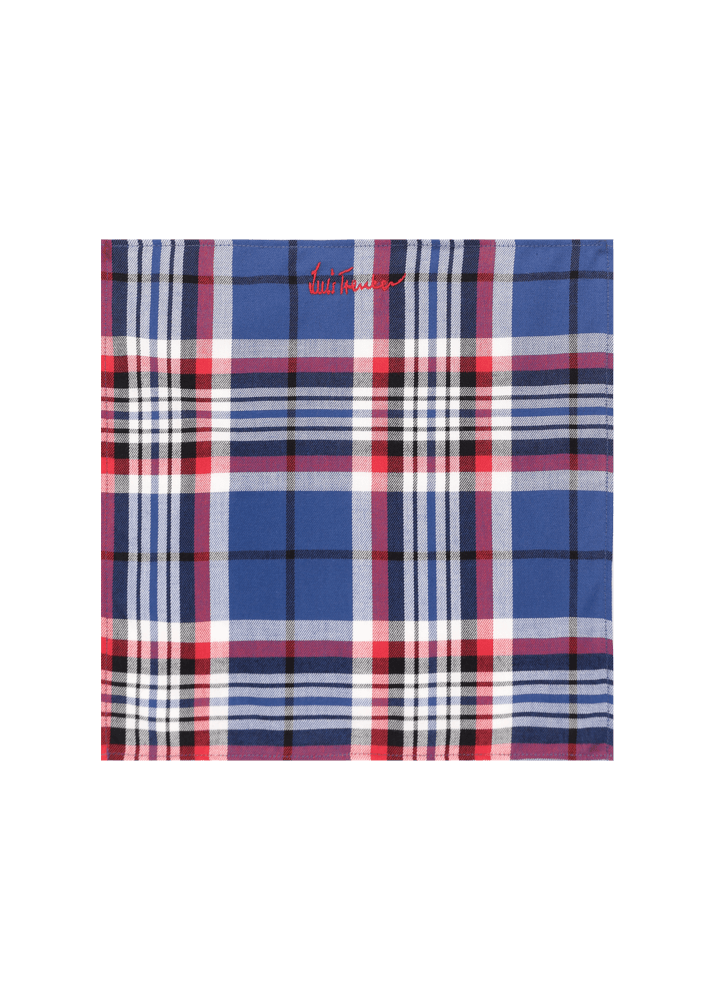 Luis Trenker Fazzoletto da taschino con motivo a quadri Luedelbert