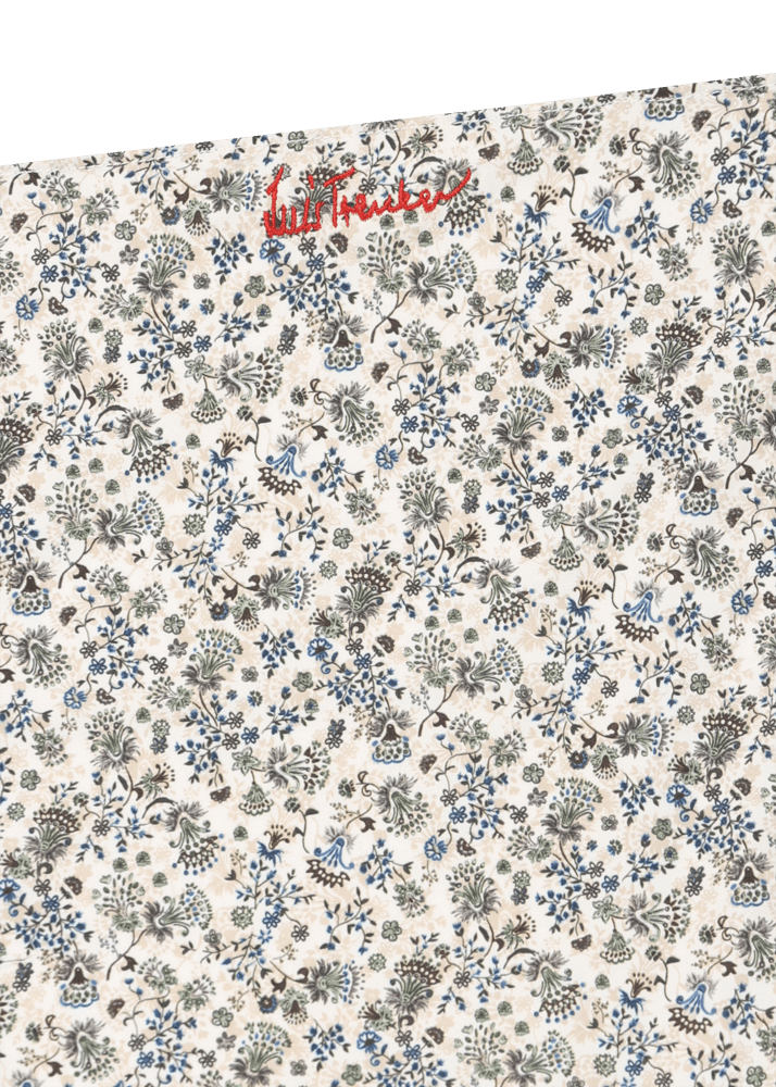 Luis Trenker Fazzoletto Da Taschino Con Motivo Floreale Luedelbert