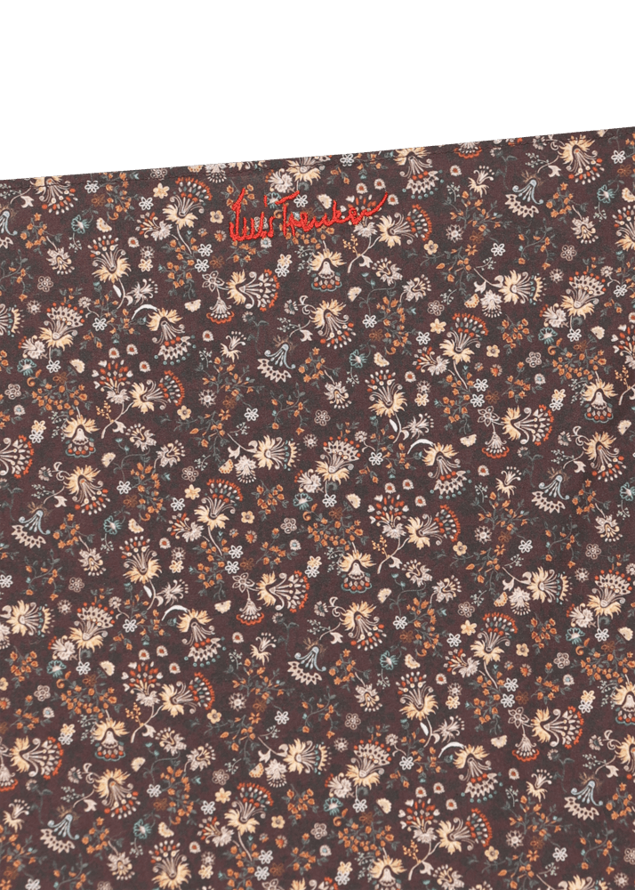 Luis Trenker Fazzoletto Da Taschino Con Motivo Floreale Luedelbert