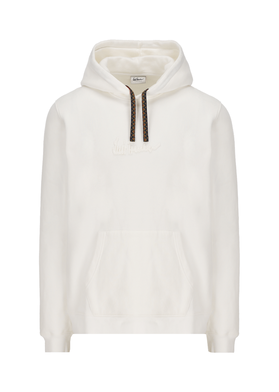 Luis Trenker Felpa Con Cappuccio Con Fascia Jacquard Modello Luphilipp