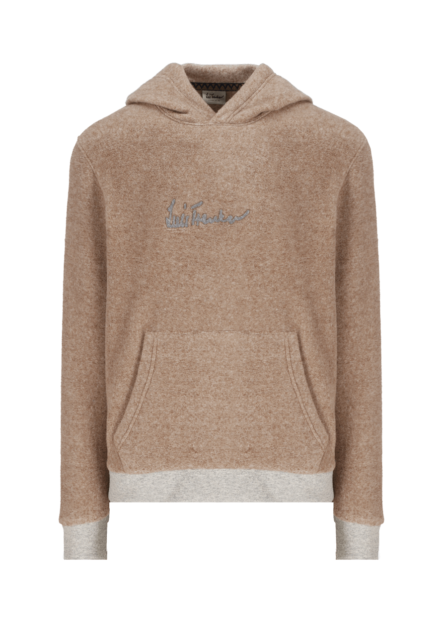 Luis Trenker Felpa con cappuccio con logo modello Luphilipp