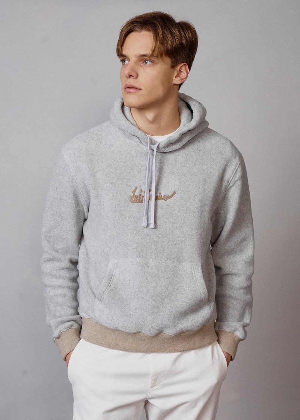 Luis Trenker Felpa Con Cappuccio Con Logo Modello Luphilipp