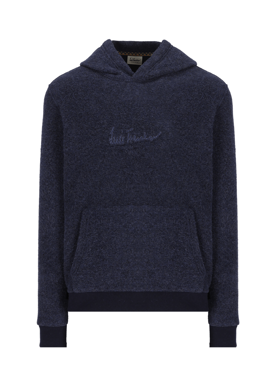 Luis Trenker Felpa con cappuccio con logo modello Luphilipp