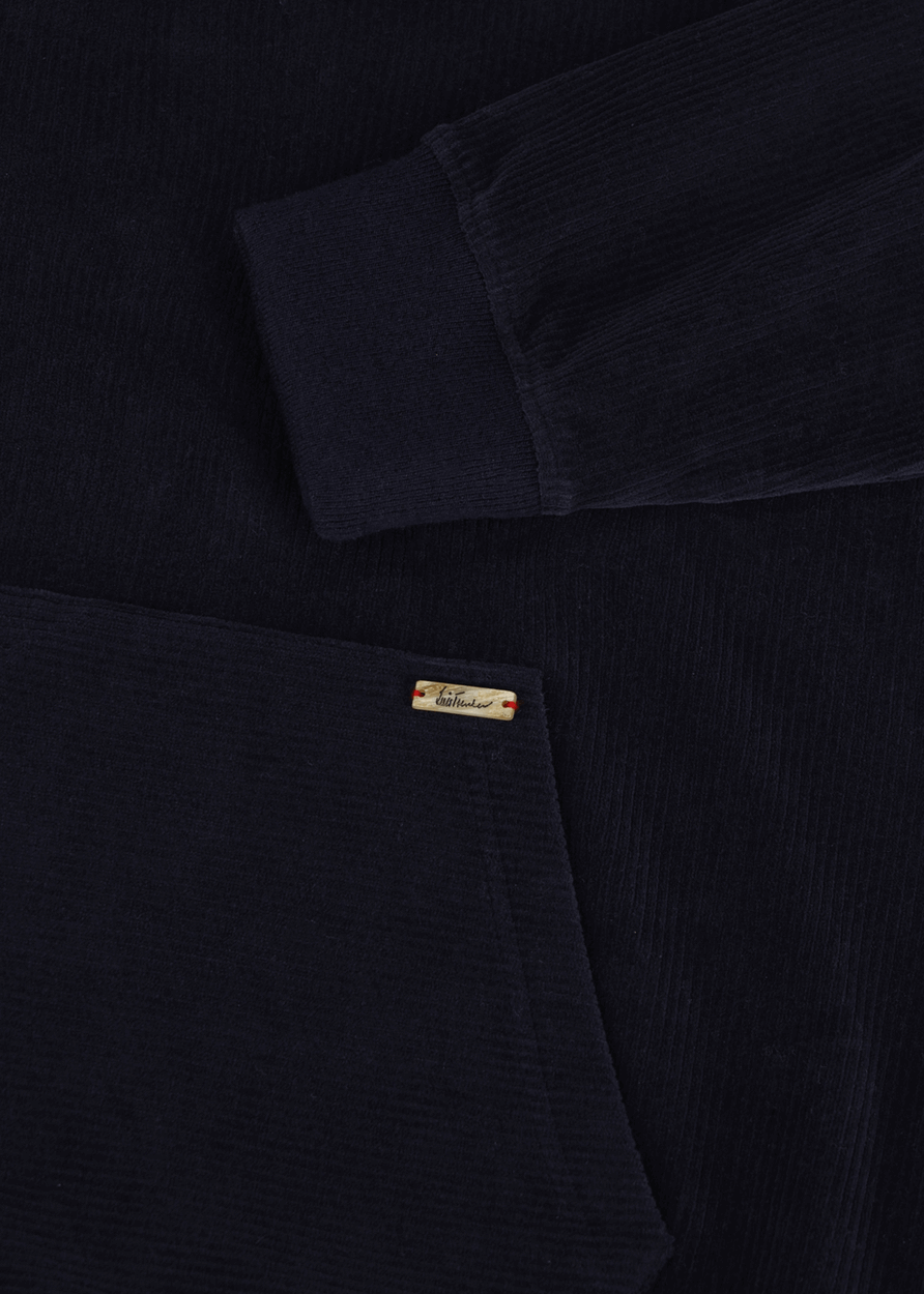 Luis Trenker Felpa Con Cappuccio In Velluto A Coste Modello Luphilipp