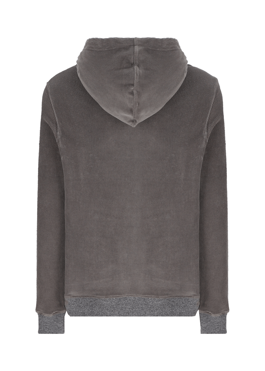 Luis Trenker Felpa Con Cappuccio In Velluto A Coste Modello Luphilipp