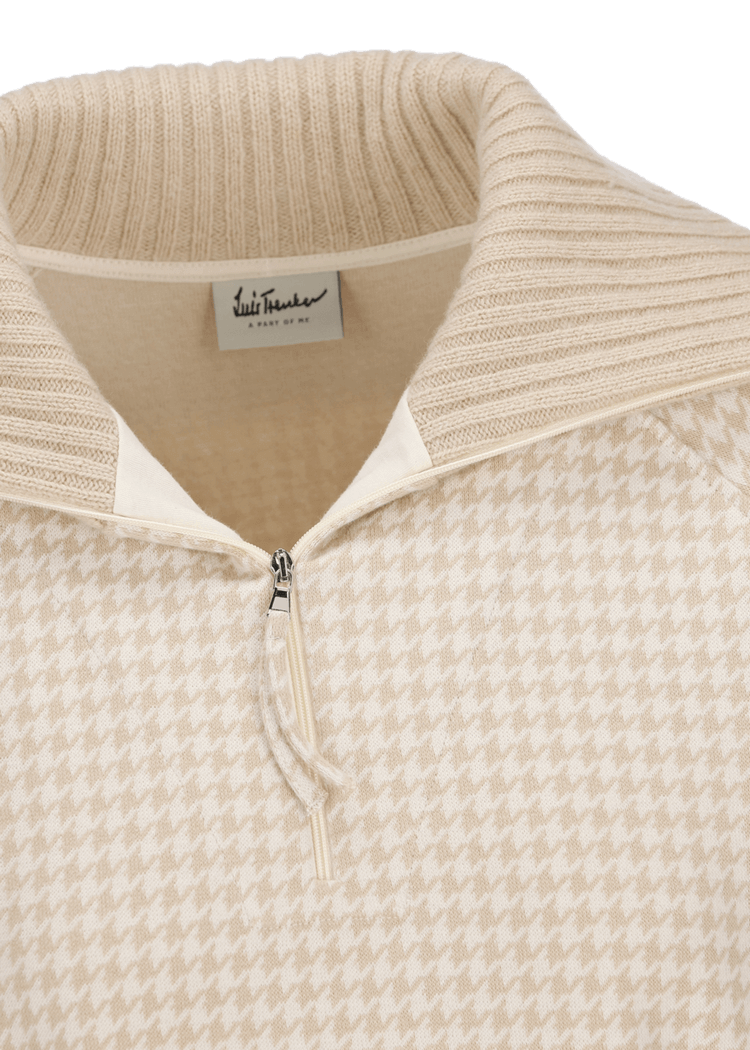 Luis Trenker Felpa Con Motivo Pied-de-poule Modello Luamelie