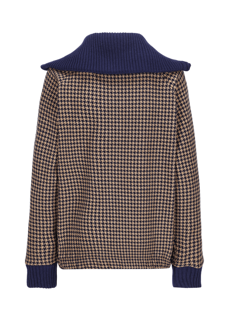 Luis Trenker Felpa Con Motivo Pied-de-poule Modello Luamelie