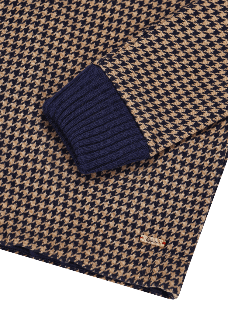 Luis Trenker Felpa Con Motivo Pied-de-poule Modello Luamelie