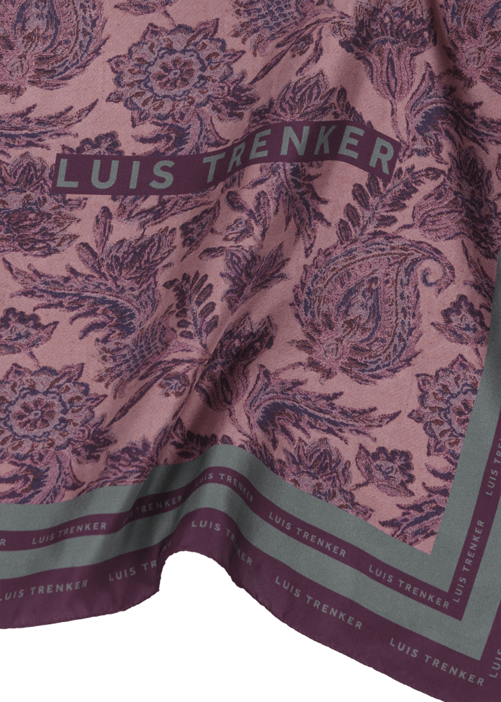 Luis Trenker Foulard Di Seta Con Motivo Floreale Lufrancara