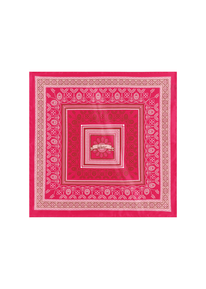 Luis Trenker Foulard In Seta A Fantasia Modello Lufrancara