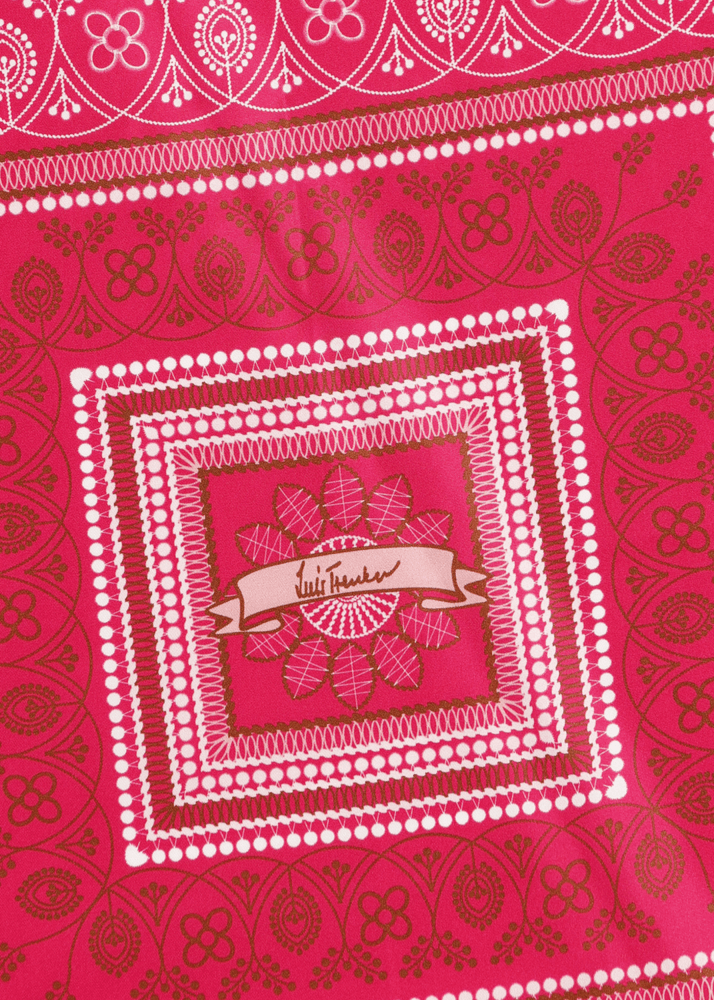 Luis Trenker Foulard In Seta A Fantasia Modello Lufrancara