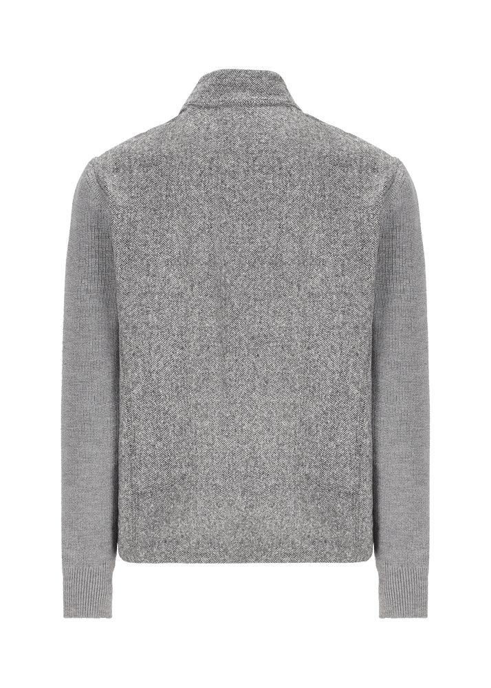 Luis Trenker Giacca Camicia Con Maniche Lavorate A Maglia Luolly