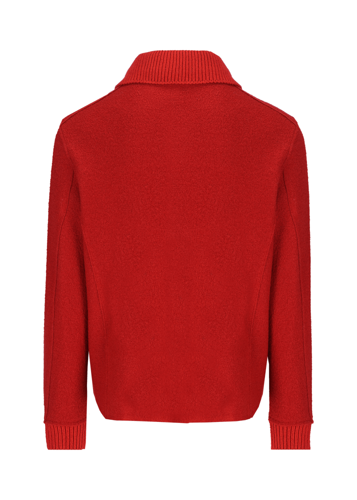 Luis Trenker Giacca Camicia In Lana Follata Lustanley